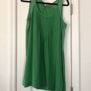Silk/linen green dress by Calypso St. Barth M